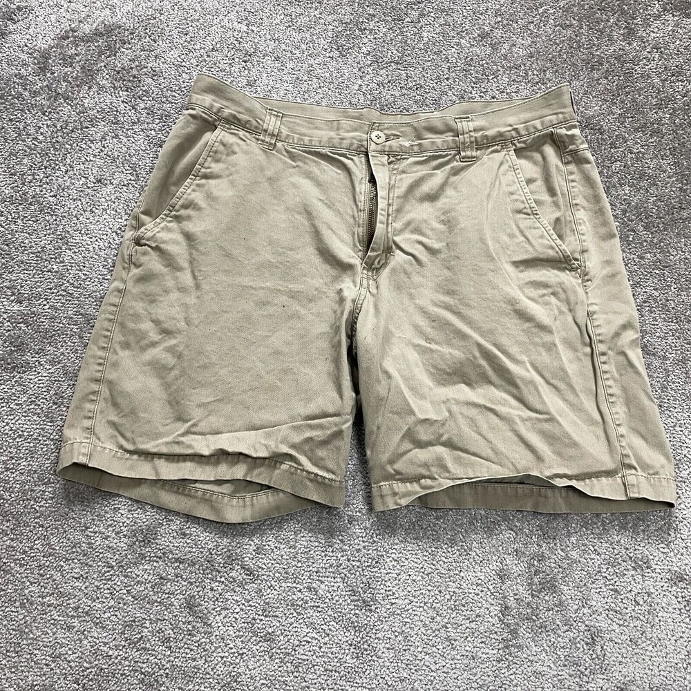 The North Face Chino Shorts Mens 36 Brown Solid Cotton Pockets Casual Outdoor